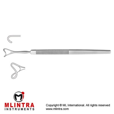 Lid Retractor Hollow Blade Stainless Steel, 16 cm - 6 1/4" Blade Width 12.0 mm